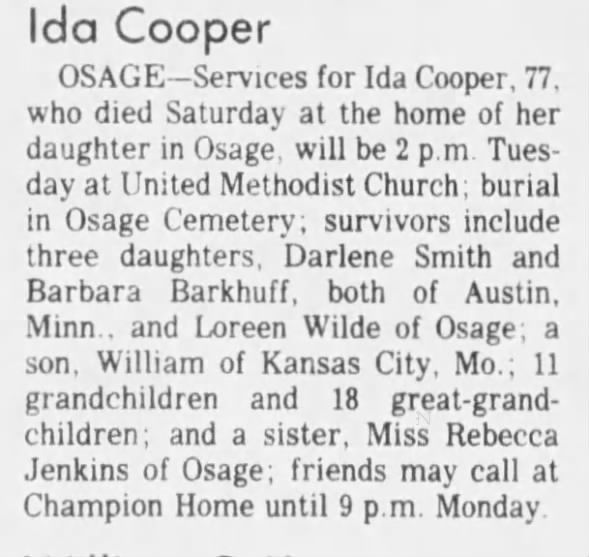 Clipping from The Courier